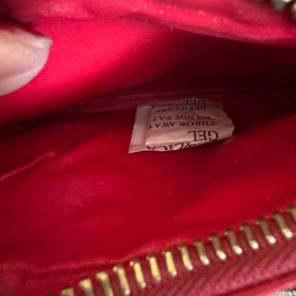 Dooney & Bourke animal print mini wristlet red black - Picture 5 of 8